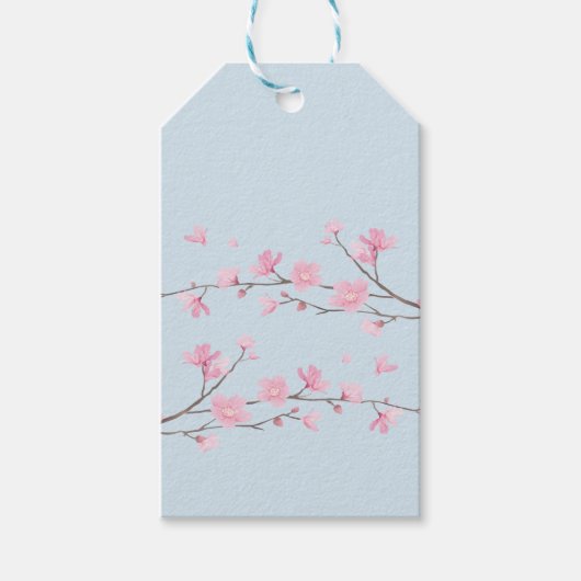 Cherry Blossom - Transparent-Background Cadeaulabel (Voorkant)