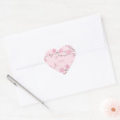Cherry Blossom - Transparent-Background Hart Sticker (Envelop)