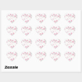 Cherry Blossom - Transparent-Background Hart Sticker (Vel)