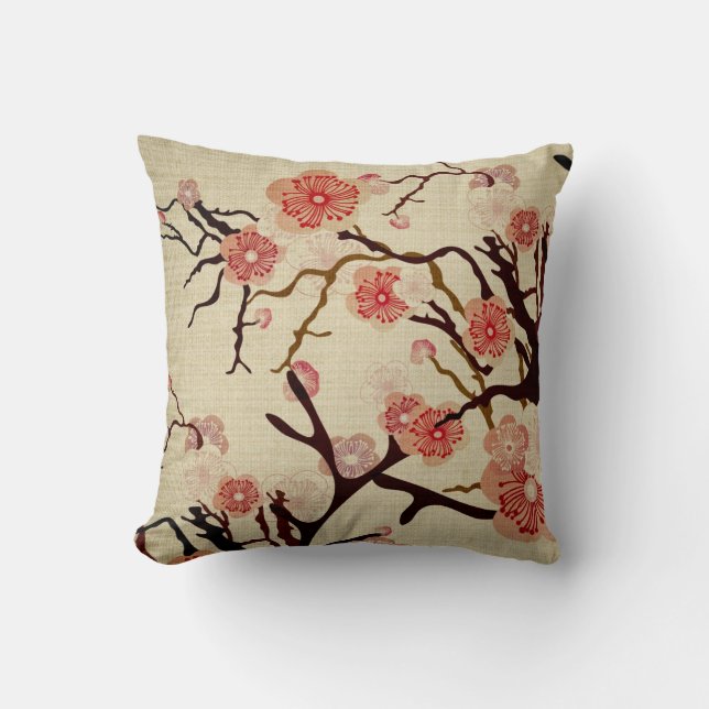  Cherry Blossom Tree American MoJo Pillow Kussen (Voorkant)