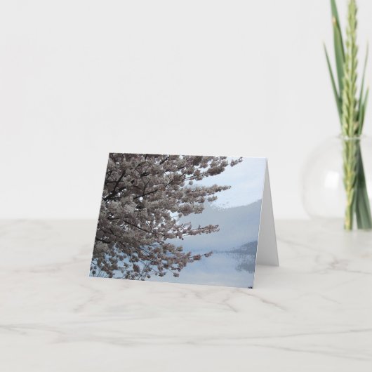 Cherry Blossom Tree Art Note Kaart (Voorkant)