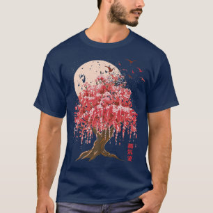 Cherry Blossom Tree Aziatisch Japans grafisch T-shirt