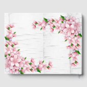 Cherry Blossom Tree Bark Wedding Gastenboek (Achterkant)