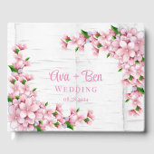 Cherry Blossom Tree Bark Wedding Gastenboek (Voorkant)