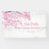 Cherry Blossom Tree Bark Wedding Spandoek (Horizontaal)