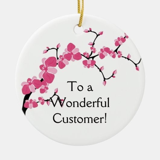 Cherry Blossom Tree Branch Ornament (Voorkant)