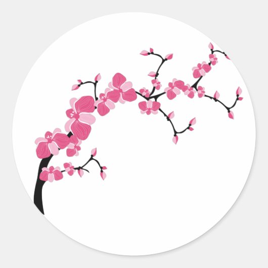 Cherry Blossom Tree Branch Stickers (Voorkant)