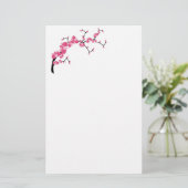 Cherry Blossom Tree Design 2 Briefpapier (Staand voorkant)