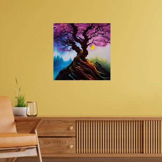 Cherry Blossom Tree of life Poster (Woonkamer 2)