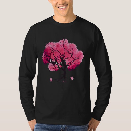 Cherry Blossom Tree of Life T-shirt (Voorkant)