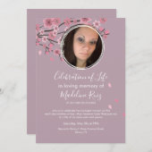 Cherry Blossom Tree Petals viering van het leven Kaart (Voorkant / Achterkant)