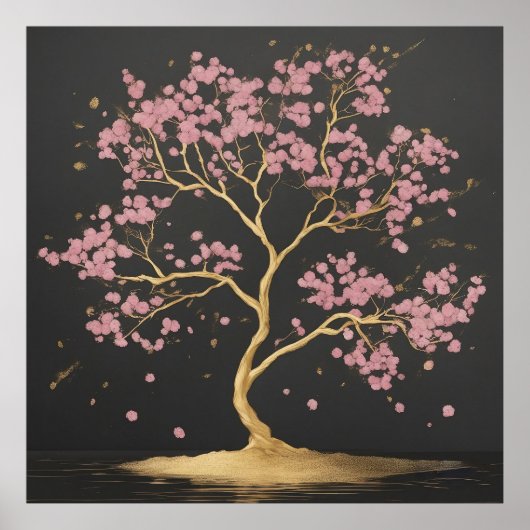 Cherry Blossom Tree Poster (Voorkant)