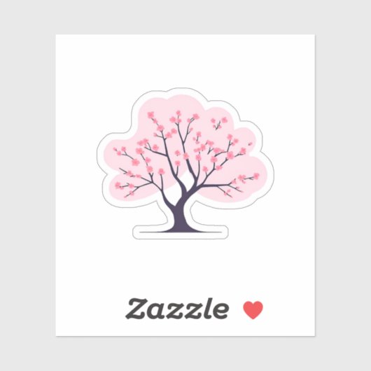 Cherry Blossom Tree Sticker (Vel)