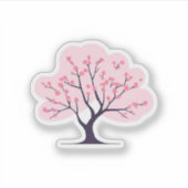 Cherry Blossom Tree Sticker (Voorkant)