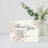  Cherry Blossom Trees op Elegant White Briefkaart (Staand voorkant)