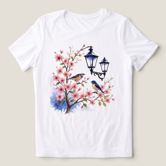 Cherry Blossom Tri-Blend Shirt (Design voorkant)