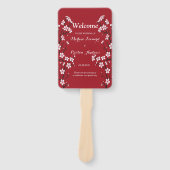 Cherry Blossom Trouwprogramma Handwaaier (Voorkant)