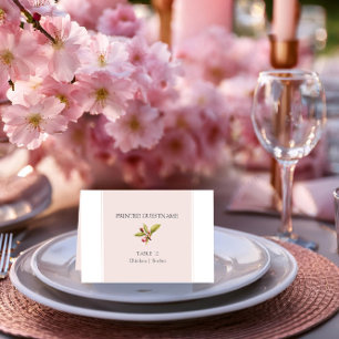 Cherry Blossom Trouwreceptie Tafel Escort Kaart