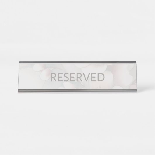 Cherry Blossom Trouwtafel Teken Bureau Naambordje (Voorkant)