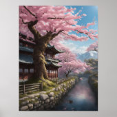 Cherry Blossom Unframed Poster (Voorkant)