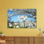 Cherry Blossom Valley Wrapped Canvas Print (Insitu (Woonkamer))