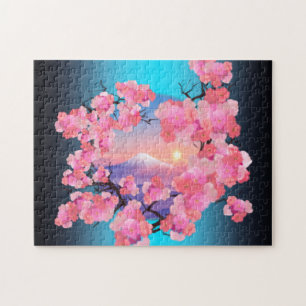 Cherry Blossom van de berg Fuji Legpuzzel