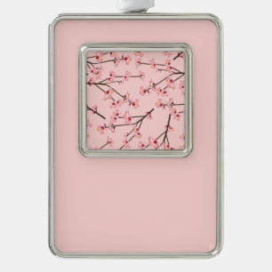 Cherry Blossom Verzilverd Kader Ornament