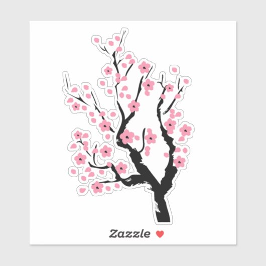 Cherry Blossom Vinyl Sticker (Vel)