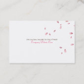 Cherry Blossom Visitekaartje (Achterkant)