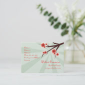 Cherry Blossom Visitekaartje (Staand voorkant)