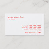 Cherry Blossom Visitekaartjes (Achterkant)