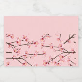 Cherry Blossom Voedselcontainer Etiket (Enkel label)