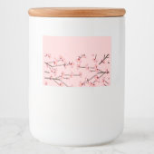 Cherry Blossom Voedselcontainer Etiket (Voorkant)