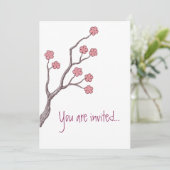 Cherry Blossom, Vous êtes invité.. Invitation rose (Debout devant)