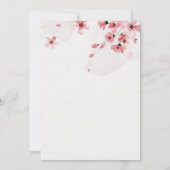 Cherry Blossom Vrijgezellenfeest Kaart (Achterkant)