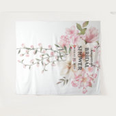 Cherry Blossom Vrijgezellenfeest Photo Booth Backd Wandkleed (Voorkant (horizontaal))