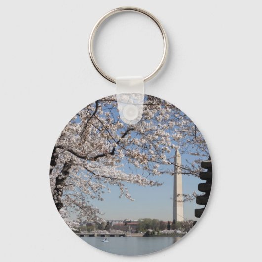 Cherry Blossom Washington DC Sleutelhanger (Voorkant)