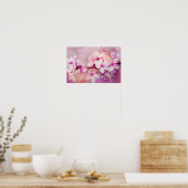 Cherry Blossom Waterverf Art Poster (Keuken)