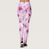 Cherry blossom waterverf leggings (Achterkant)