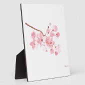cherry blossom waterverf roze sakura  fotoplaat (Zijkant)
