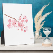 cherry blossom waterverf roze sakura  fotoplaat (Zijkant)