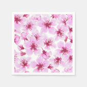 Cherry blossom waterverf servet (Voorkant)