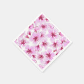 Cherry blossom waterverf servet (Hoek)