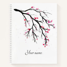 Cherry blossom waterverf Spiral notebook