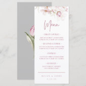 Cherry Blossom Weddenrenmenu (Voorkant / Achterkant)