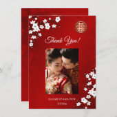 Cherry Blossom Wedding Bedankt (Voorkant / Achterkant)