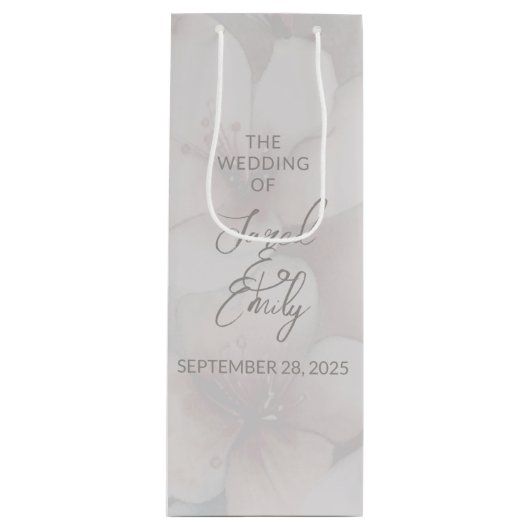 Cherry Blossom Wedding gepersonaliseerde cadeautas (Voorkant)