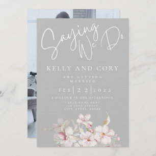 Cherry Blossom Wedding Invitation Kaart