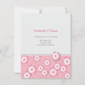 Cherry Blossom Wedding Invitation Kaart (Achterkant)