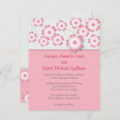 Cherry Blossom Wedding Invitation Kaart (Voorkant / Achterkant)